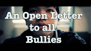 An Open Letter To All Bullies A Jubilee Project Psa And Fundraiser
