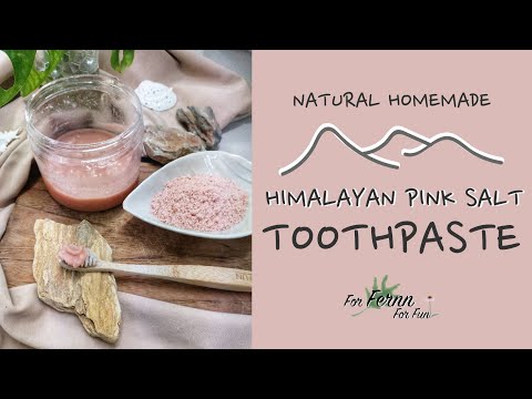 "ยาสีฟันเกลือชมพู"อุดมด้วยแร่ธาตุทำให้ฟันแข็งแรงปากสดชื่น l Homemade "PINK SALT" toothpaste