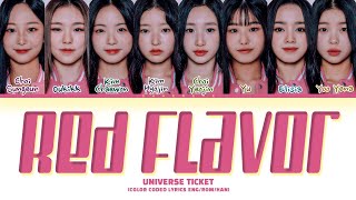 Universe Ticket Red Flavor (by Red Velvet) Lyrics (Color Coded Lyrics)