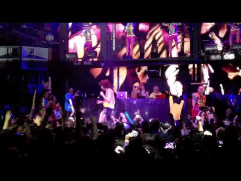 Red Foo of LMFAO premiering Far East Movement ft Justin Bieber Live My 