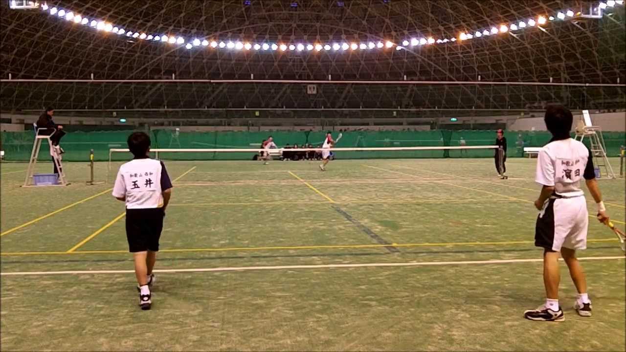 中学ソフトテニス近畿・夏2014　男子準々決勝　柏木西村－嘉本上谷  