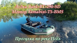 Прогулка по реке Псёл. Лодка Bark BT 290 SD. Мотор Yamabisi