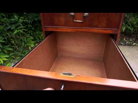 install simple swing cam lock in wood file cabinet drawer