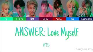 BTS - ANSWER: Love Myself  [Color Coded Lyrics Hang/Rom/Esp]