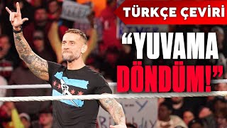 Türkçe Çeviri | CM PUNK'IN 10 YIL SONRA İLK SÖZLERİ! | WWE RAW Türkçe Çeviri | 2