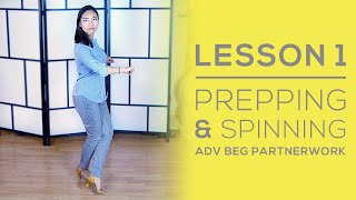 How to do Multiple Spins - Adv Beg Partnerwork : L1 - Salsa ON2