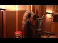 Caroline Aiken records "Everything Can Change" in John Keane's studio
