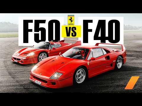 Ferrari F40 v Ferrari F50. Like You've Never Seen Them Before /CHRIS HARRIS ON CARS