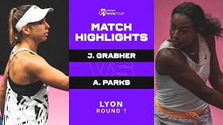 Julia Grabher vs. Alycia Parks | 2023 Lyon Open Round 1 | WTA Match Highlights