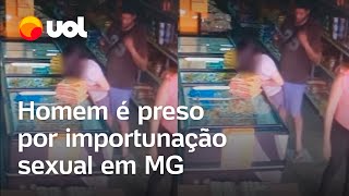 Homem se esfrega em funcionária de mercado e é preso por importunação sexual em 