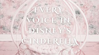 Every Voice In Disneys Cinderella 1950