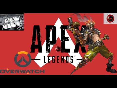 chillin with apex legends -xbox-, overwatch -xbox-, and a movie -Captain Midnight-