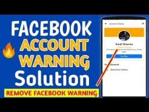 How To Remove Facebook Account Warning | Facebook account How To Remove Facebook Account Warning | Facebook account