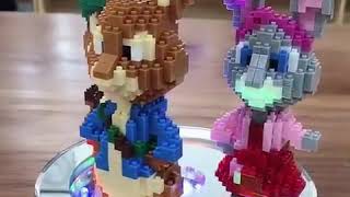 Cartoon nanoblock peter rabbit auction figures anime mini blocks