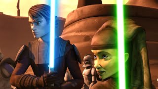Anakin And Luminara Vs Droid Army 4K Hdr - Star Wars The Clone Wars