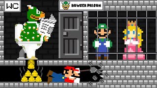 Mario Challenge Bowser Prison Escape Rescue Luigi And Peach Game Animation
