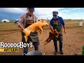 Mongolian BBQ Goes Extreme! PIG BOODOG, ROAST LAMB & BRISKETS for VIP Guests! | Boodog Boys