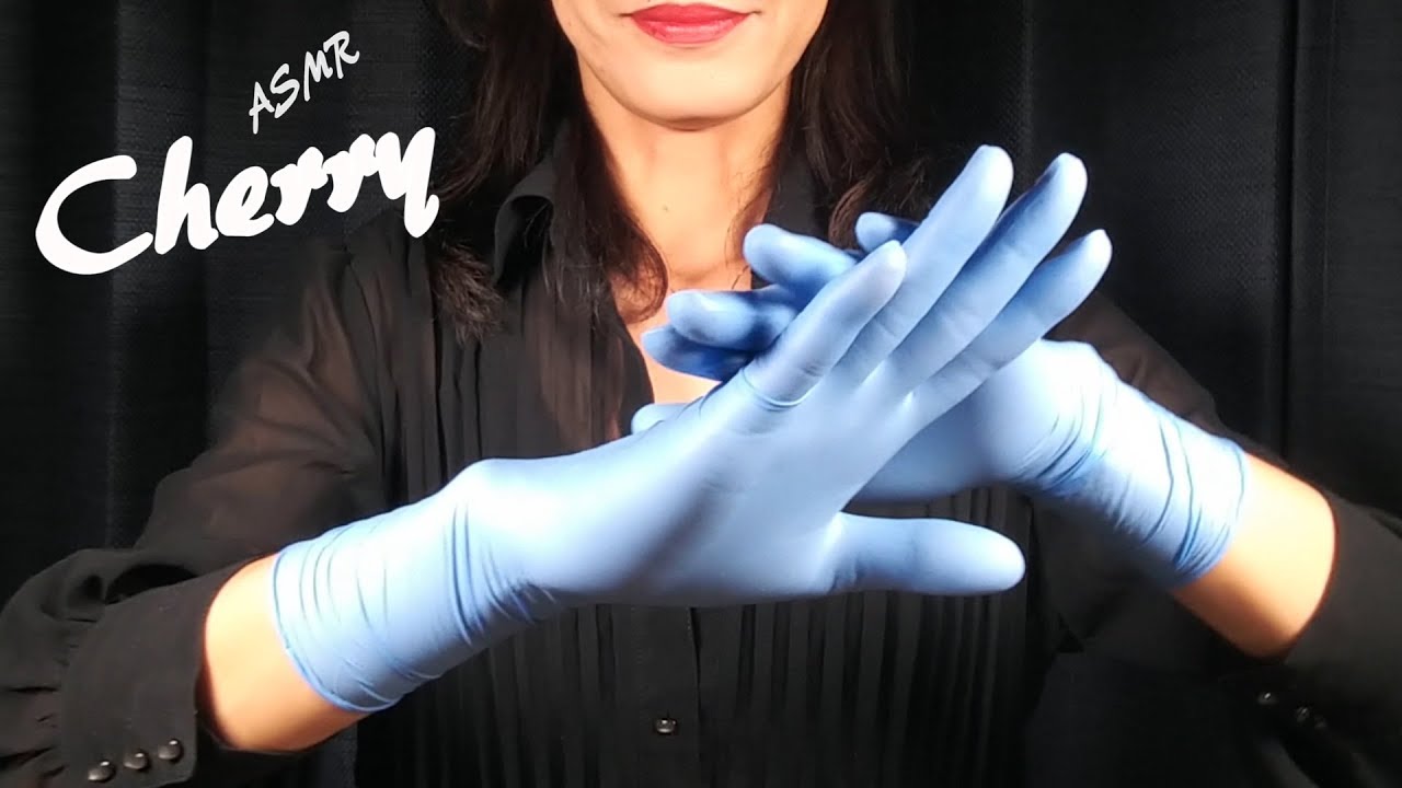 Latex gloves asian kinky blowjob