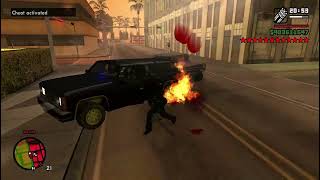 Gta San Andreas Downtown Los Santos Rampage 12-Star Wanted Level Escape