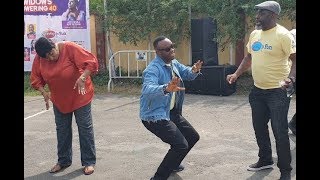 Femi Adebayo vs Ronke Oshodi vs Funsho Adeolu in shaku shaku dance competition got everyone laughing