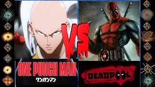 Saitama (One Punch Man) vs Deadpool (Marvel Comics) - Ultimate Mugen Fight 2016