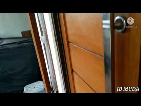 kusen aluminium daun pintu kayu #kusenaluminium