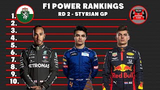 F1 Driver Power Rankings Post Styrian Grand Prix
