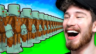 Fighting 1,000,000 ZOMBIES in Roblox