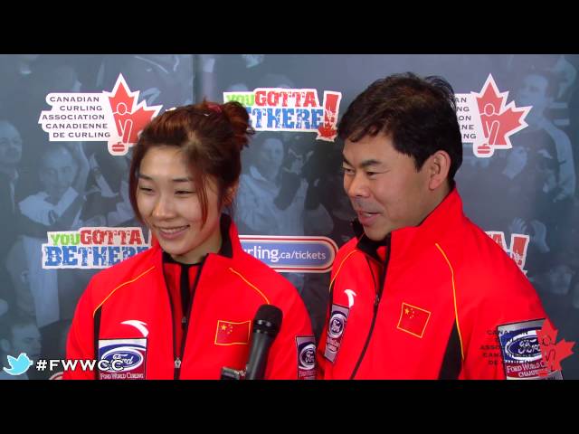 Media Scrum Draw 12 - 2014 Ford World Women's Curling Championship