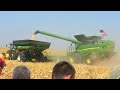 John Deere Unveils New Combine S690 and New 16 Row Corn Head at Farm Progress Show IL 9-1-2011