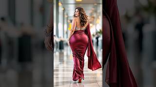 Beautiful Hot Maroon Saree Catwalks