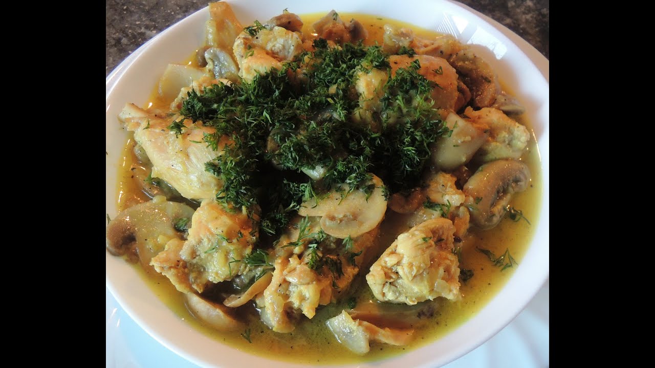 Салат курица с грибами и картофелем рецепт с