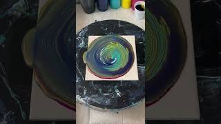 Mini Cloud Pour On A Tile Acrylic Pouring Art