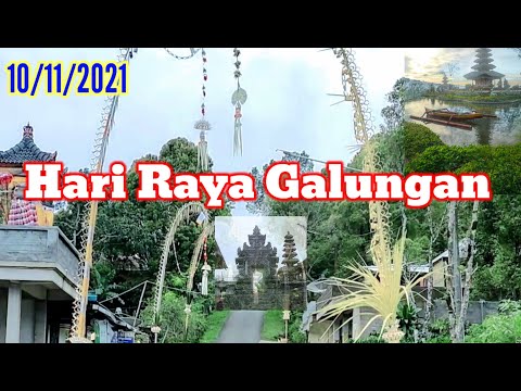 Tradisi hari raya umat Hindu di Bali || Hari raya Galungan di desa Gesing