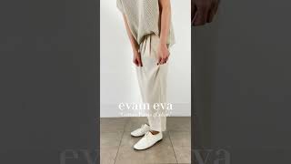 2025春夏Evam Evaエヴァムエヴァ Cotton Pants 4Color Made In Japan E251T193