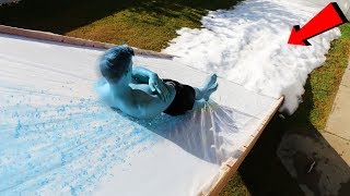 Frostbite Water Slide We Bought 10,000 Lbs Of Snow