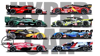 Le Mans Hypercar 2025 - All Cars And Teams. Ferrari, Porsche, Aston Martin, Toyota, Alpine, Peugeot
