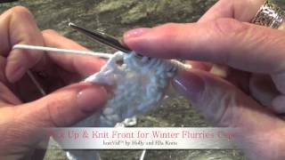 Pick Up & Knit Front For Winter Flurries