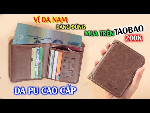 Giới Thiệu Ví Da Nam Dáng Đứng All City Love Mua Trên Taobao 200k | MUA HÀNG ONLINE