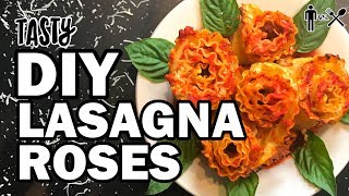 DIY Lasagna Roses - Man Vs Din DIY Lasagna Roses - Man Vs Din
