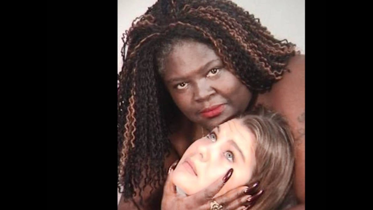 Black lesbian with white slave