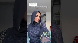 Hijab Tutorial With Earrings Nashwa.neelam