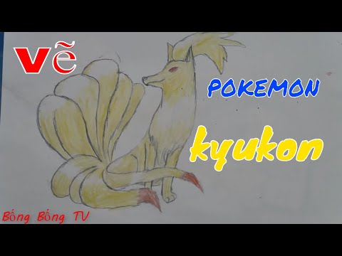 Bống Bống TV - Bé Bống vẽ và tô màu Pokemon Kyukon
