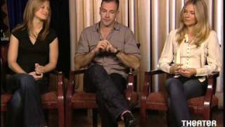 Sienna Miller, Jonny Lee Miller, and Marin Ireland After Miss Julie Interview