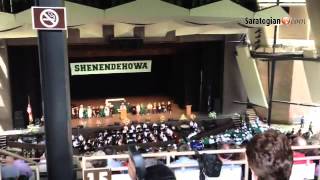 Shen High School Cl President Christina Capobianco Speaks At Graduation.