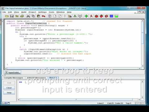 validating input in vb.net. Java #06 - Exceptions and Input Validation