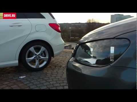 Mercedes-Benz B-Class vs. Volkswagen Touran, за кадром