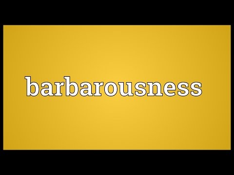 Header of barbarousness