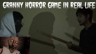 Granny Horror Game in real life | Funny video