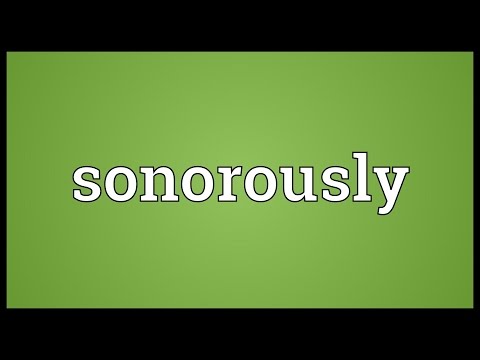 Header of sonorously